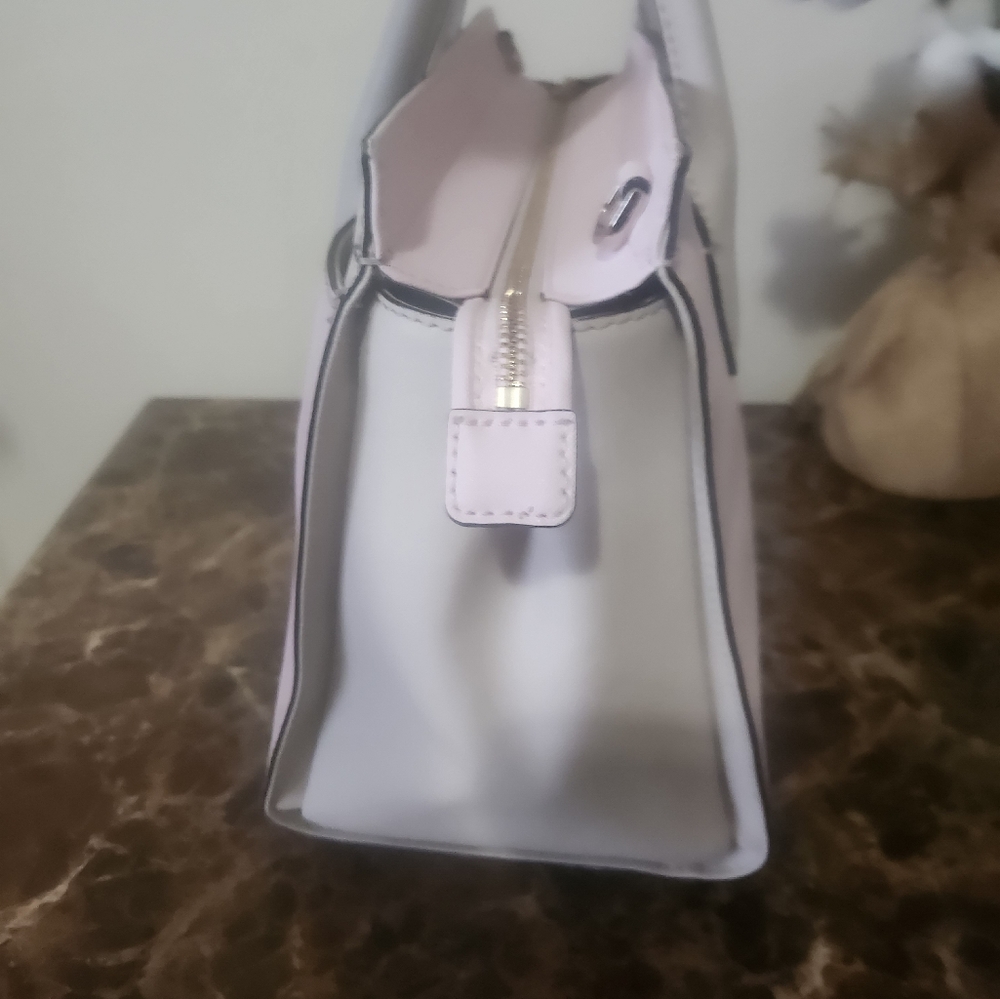 EUC Kate Spade Pink Leather Tote and Twilly  Bundle - Picture 7 of 12